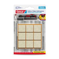 Felpa Protector Tesa Antirayones Trabajo Pesado 32x32mm Gris Juego de 9 Unidades