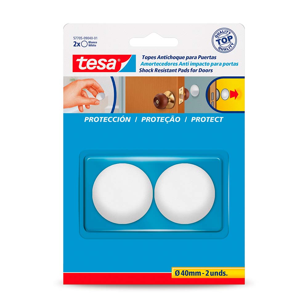 Tope antichoque puerta 40mm x2und Tesa