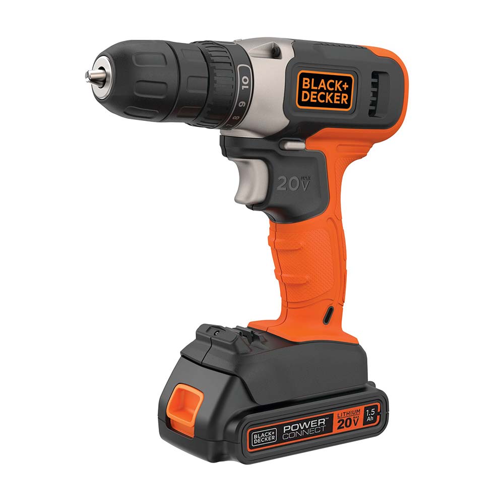 Taladro Atornillador 3/8"" 20V BCD702C1 Black & Decker
