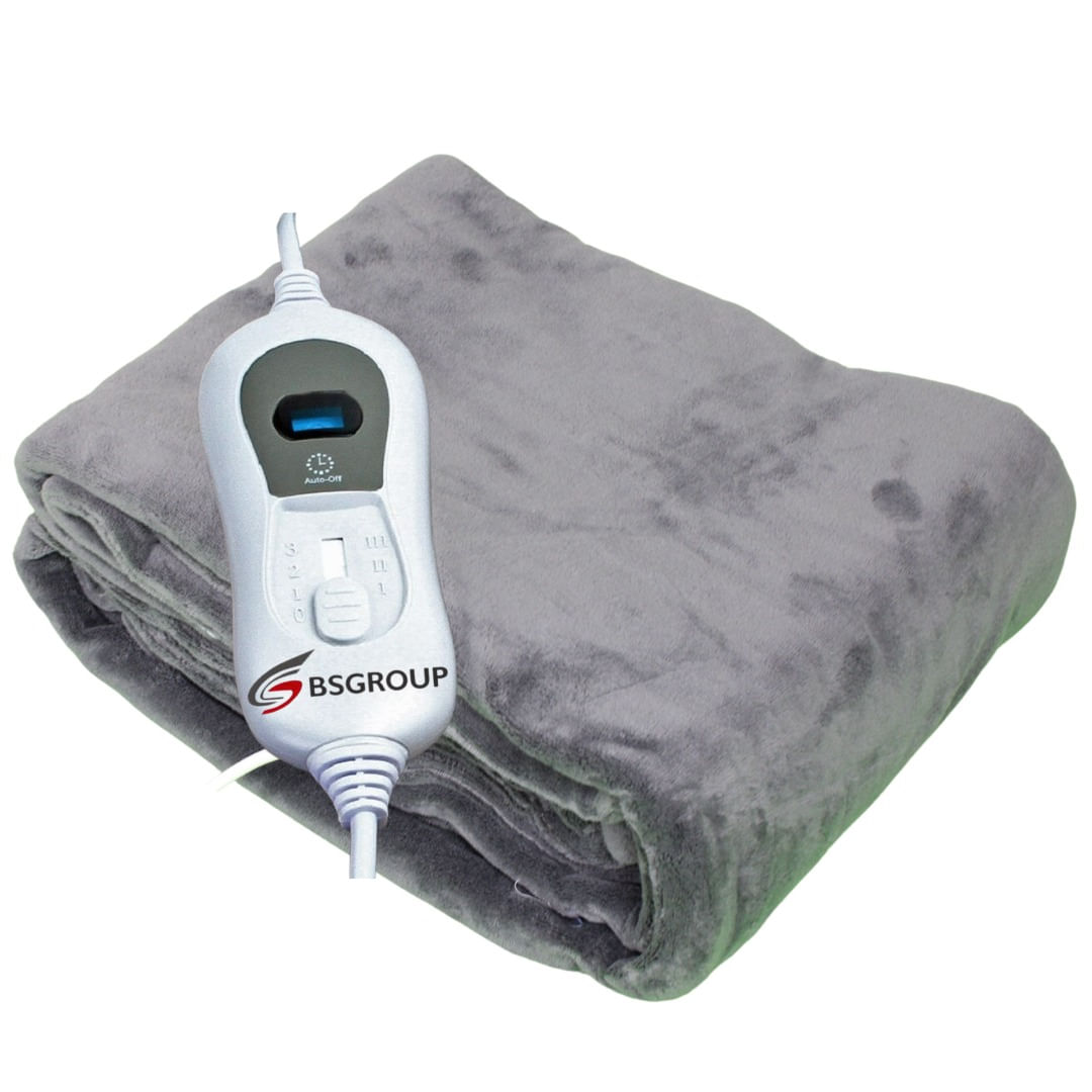 Frazada Eléctrica Calefactora para Invierno 180x130 cm BS Group
