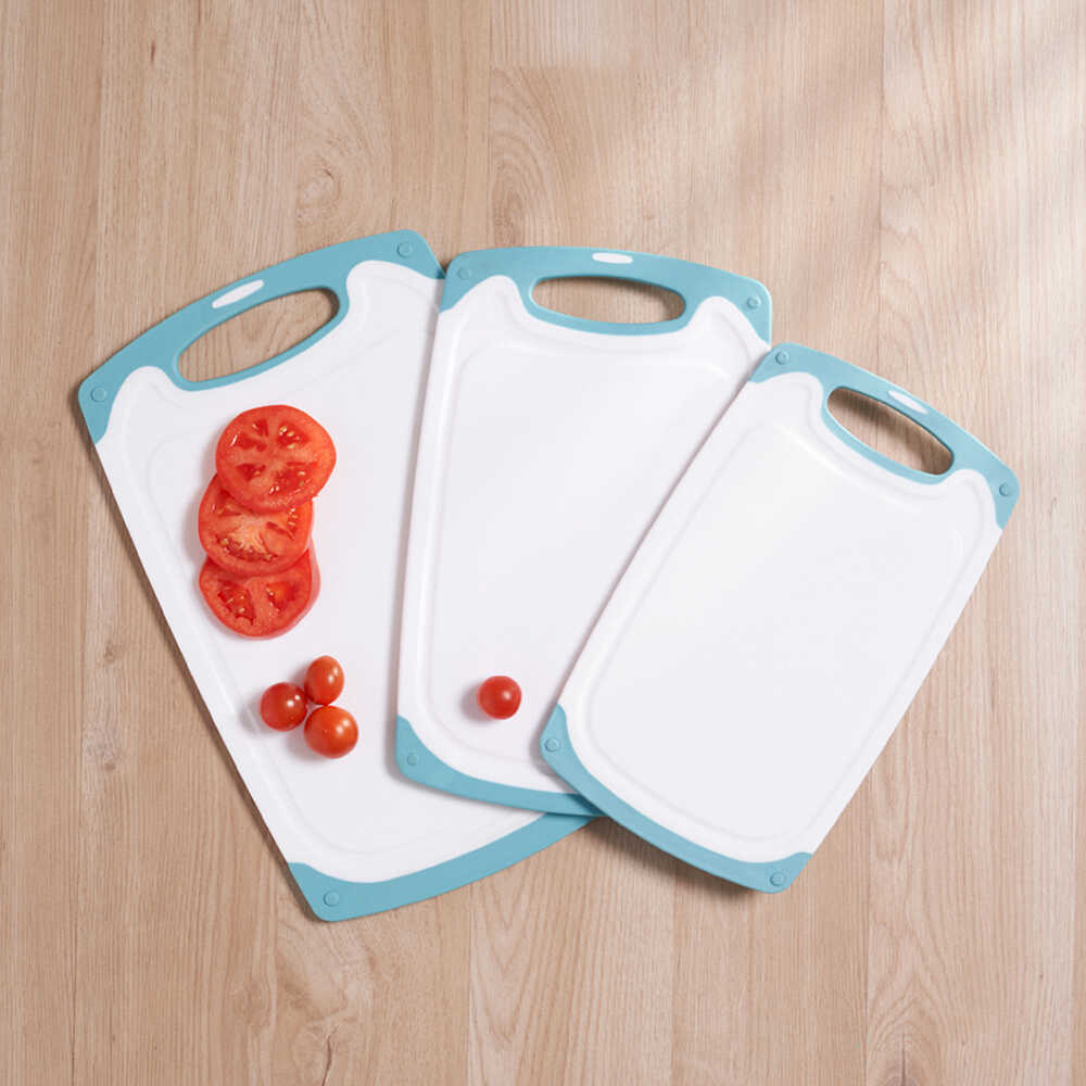 Set x 3 tablas de picar de plástico Floral Promart