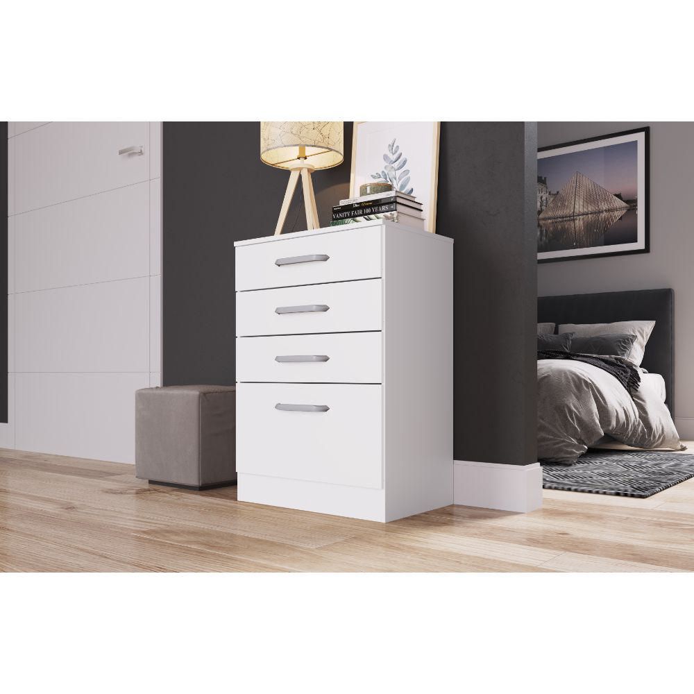 Cómoda Lara 4 Cajones Blanco