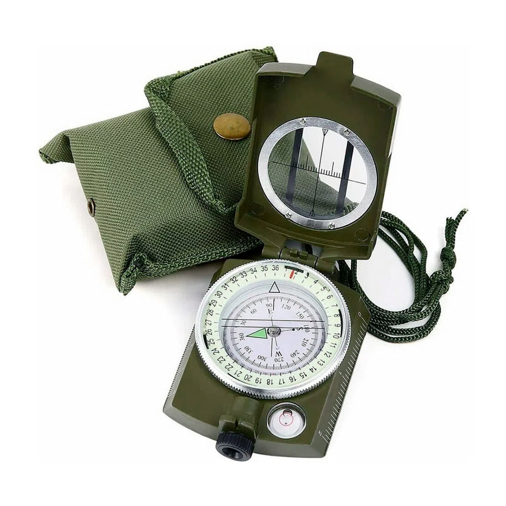 Brújula Lensatica Prismatica Profesional Estilo Militar