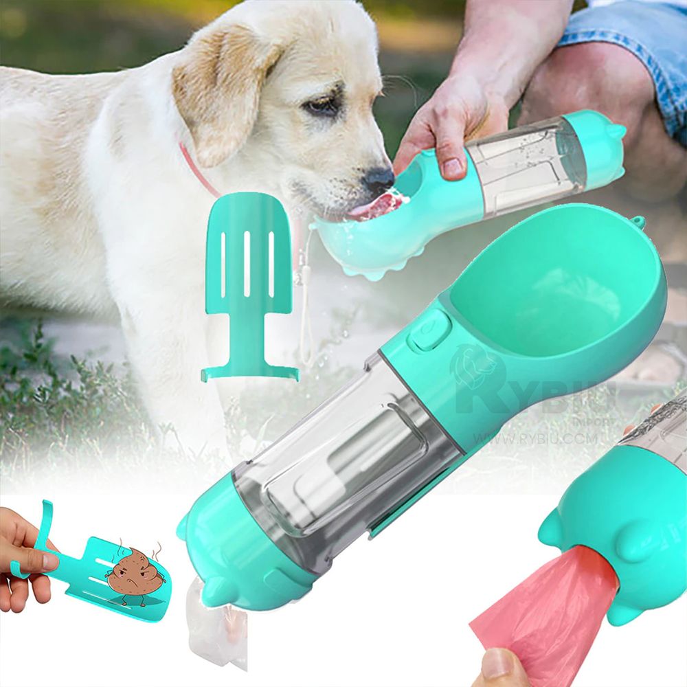 Bebedero Portatil Perro Mascota Comida Agua Multifuncional Pet