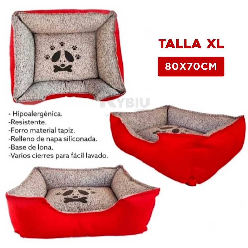 Cama Invierno Mascota Rojo XL Promart