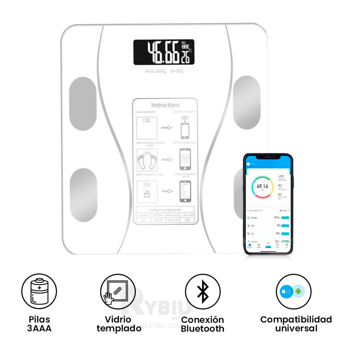 Balanza con Bluetooth