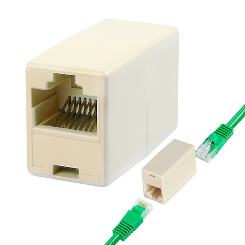 Adaptador Union / Empalme de Red RJ45 Hembras - Pack x 10und - Promart