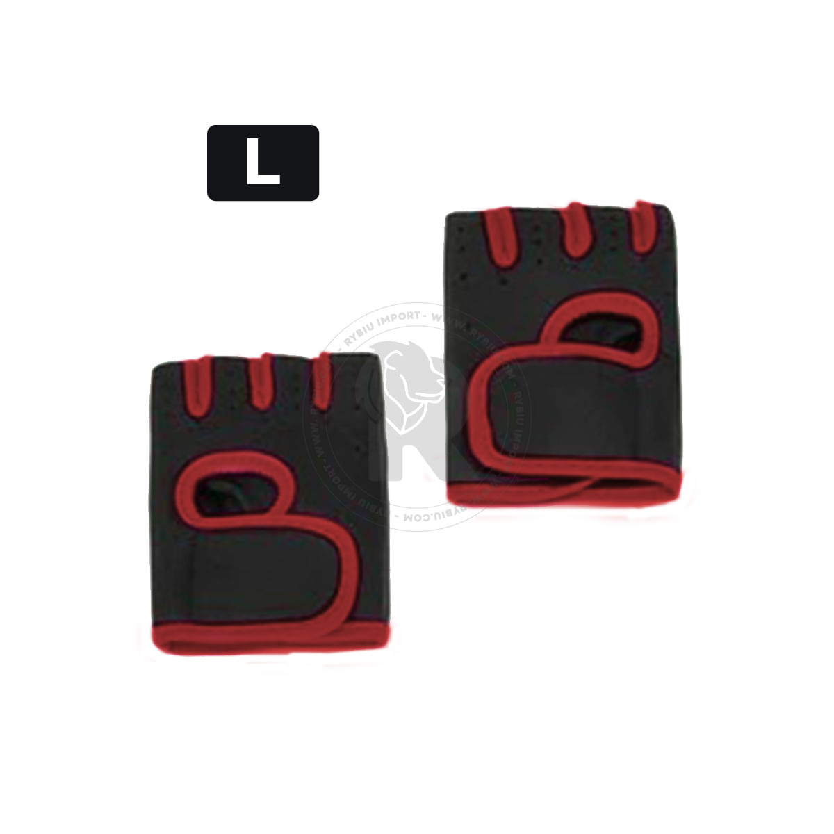 Guantes Fitness Antideslizantes Rojo Talla L