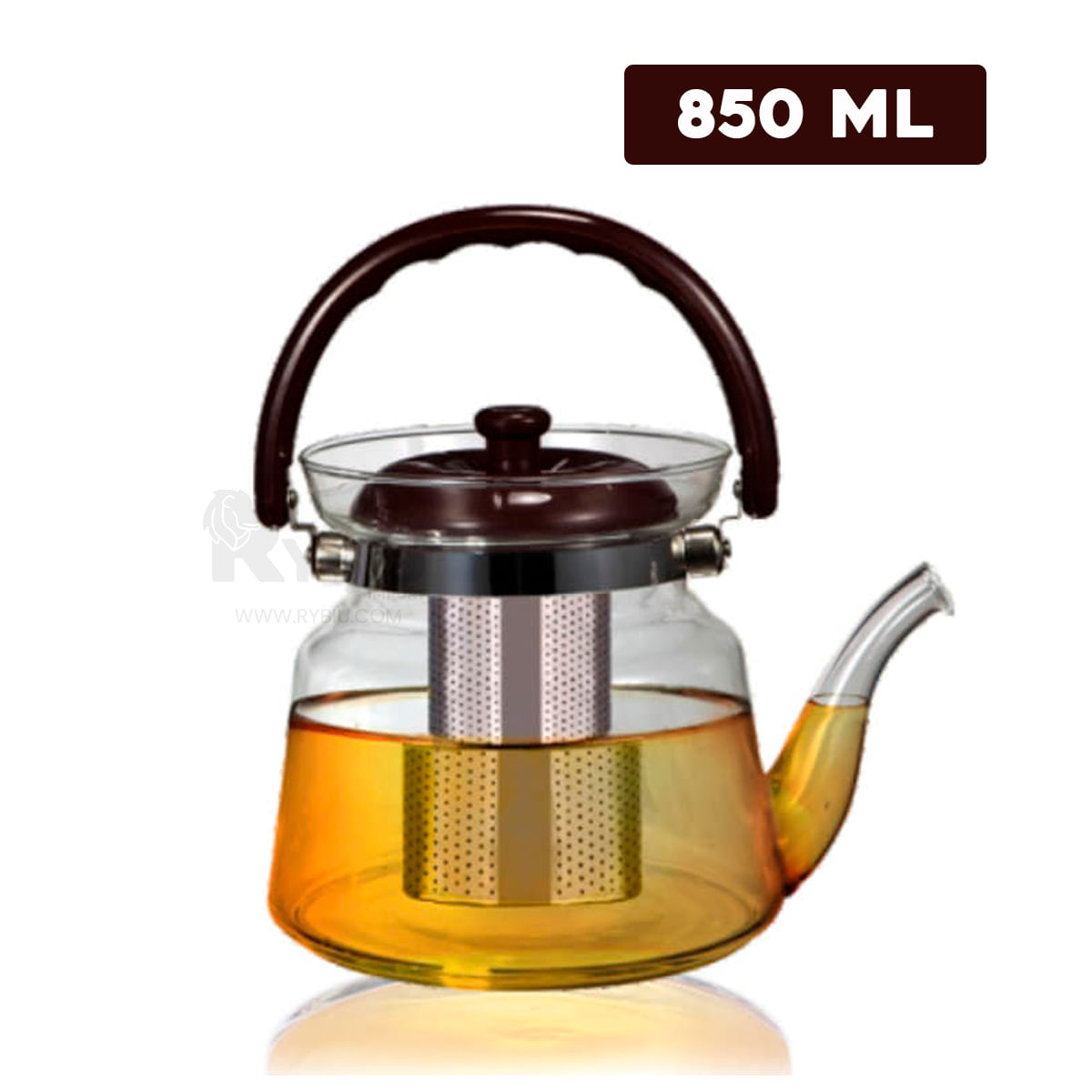 Tetera De Vidrio PYREX 850ml Resistente Al Calor