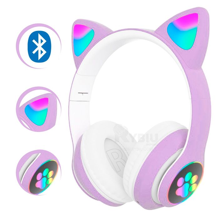 Audífonos de Niña Bluetooth Morado Promart