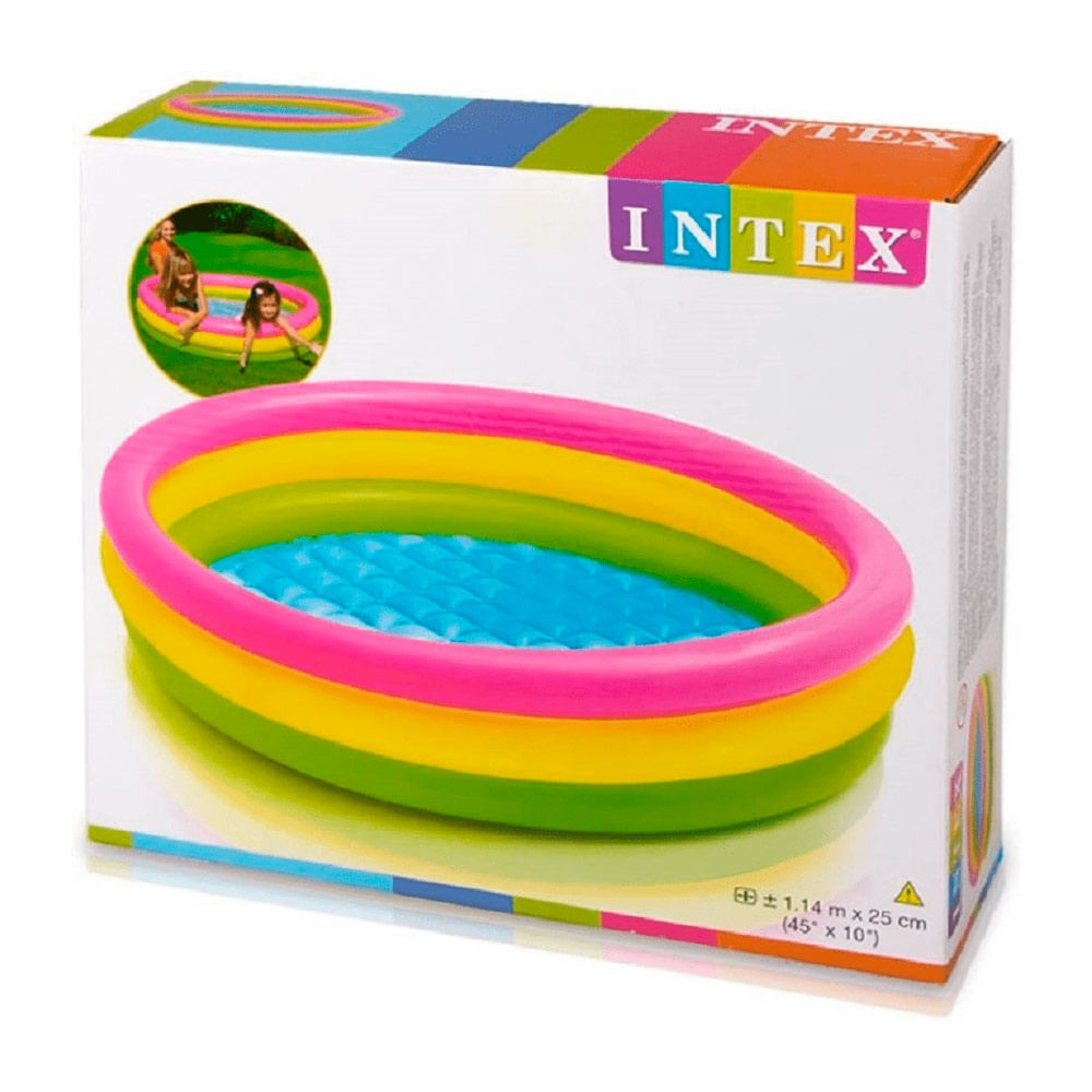 Piscina Inflable Intex Arcoíris de 114 x 25 cm