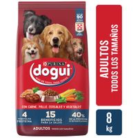 Alimento para Perro DOGUI Adulto todos los tamaños Multisabor Bolsa de 8Kg