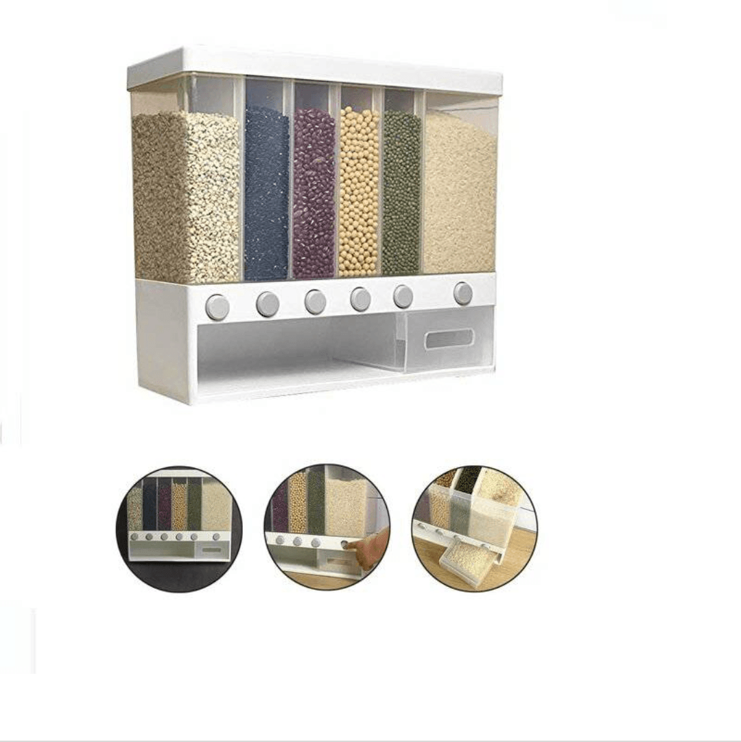 Dispensador de Menestras y Cereales Rectangular