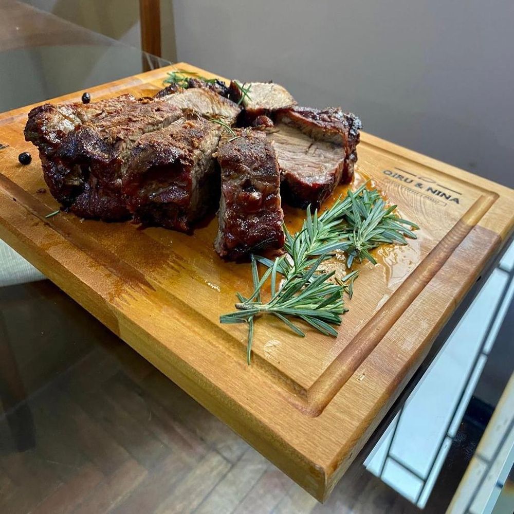 Tabla Parrillera Qiru & Nina Rectangular de Madera Promart