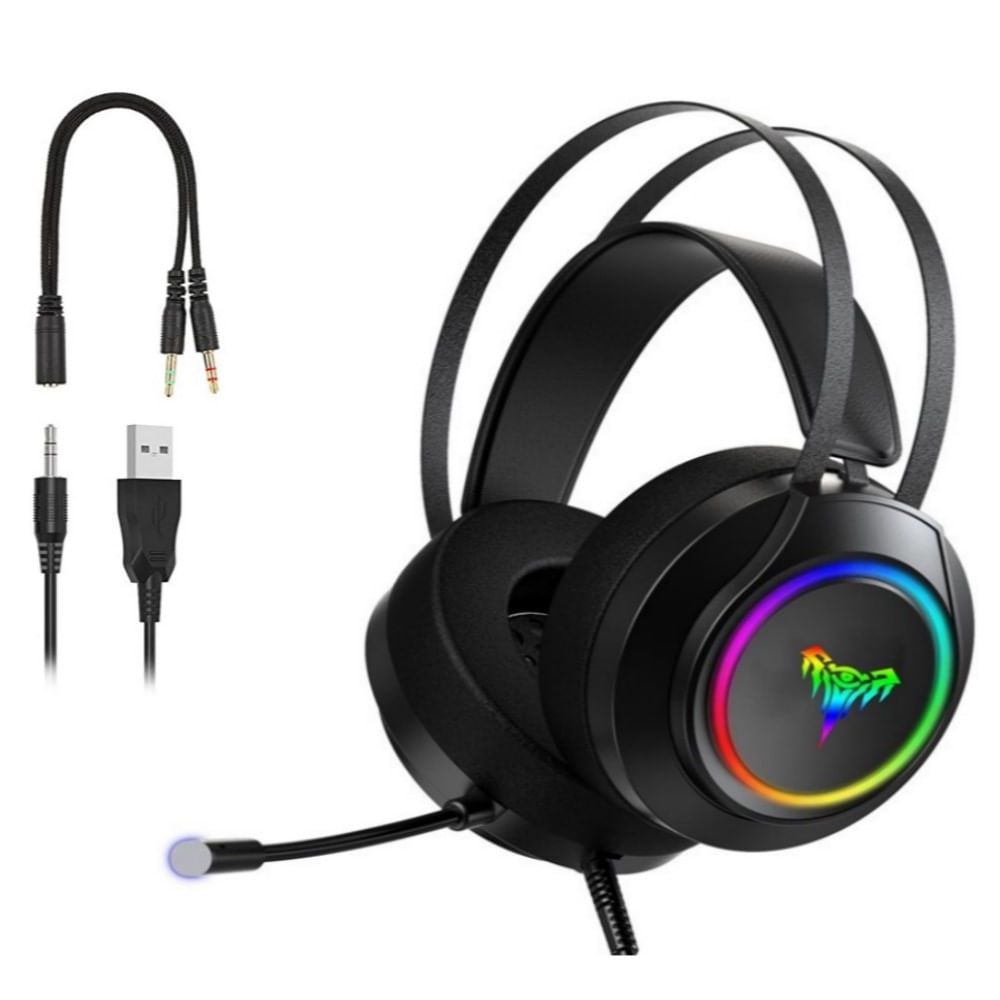 Audífono Gamer para PC Laptop Celular - RGB