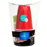 Vaso DARNELL PERU Rojo Vivo 12Oz Paquete 12un 50x50x50mm