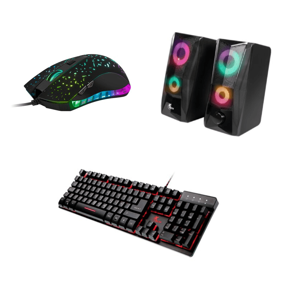 Combo Gamer Xtech Teclado + Mouse + Parlante RGB