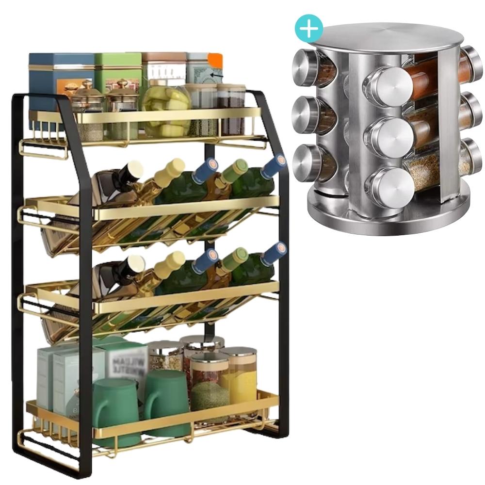 Estante Organizador Cocina 3 Niveles Especias Condimentos - Promart