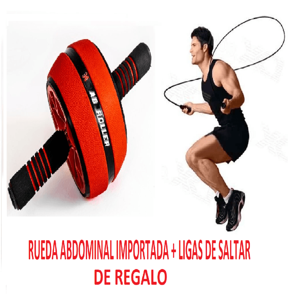 Rueda Abdominal Semi Profesional mas Ligas de Saltar mas Mini Tapiz -  Promart
