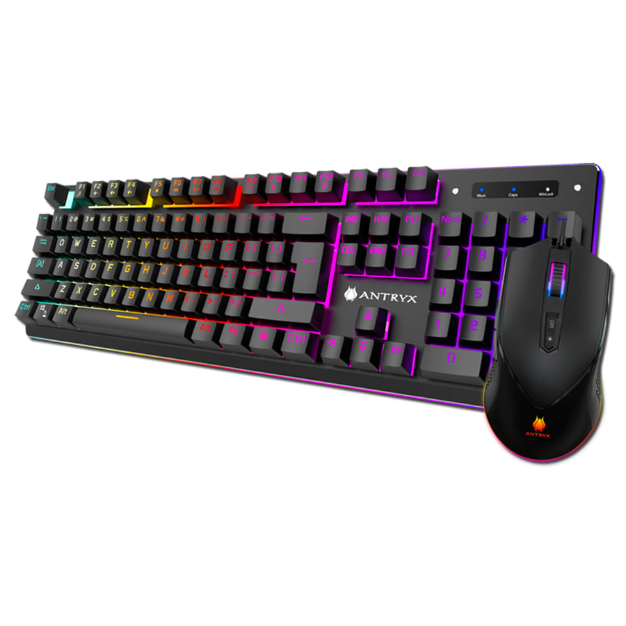 Combo Gamer Antryx GC-2200 Teclado + Mouse, RGB Led, USB