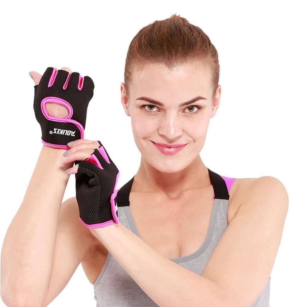 Guantes Deportivos Aolikes A-1678 Rosado Gym Ligeros