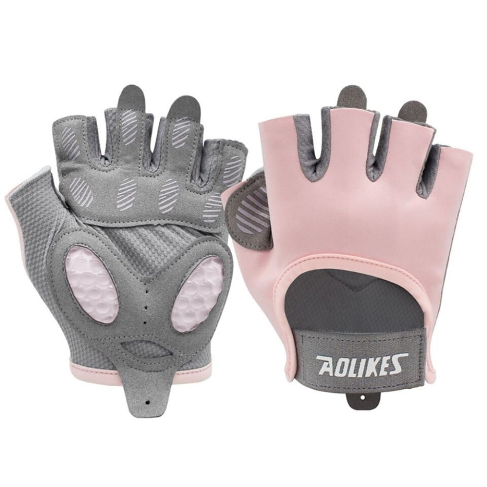 Guantes Deportivos Aolikes HS-121 Rosado Gym Crossfit