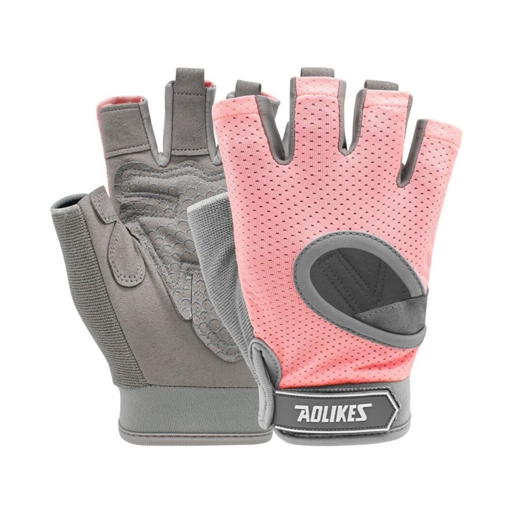 Guantes Deportivos Aolikes HS-119 Rosado Gym Crossfit