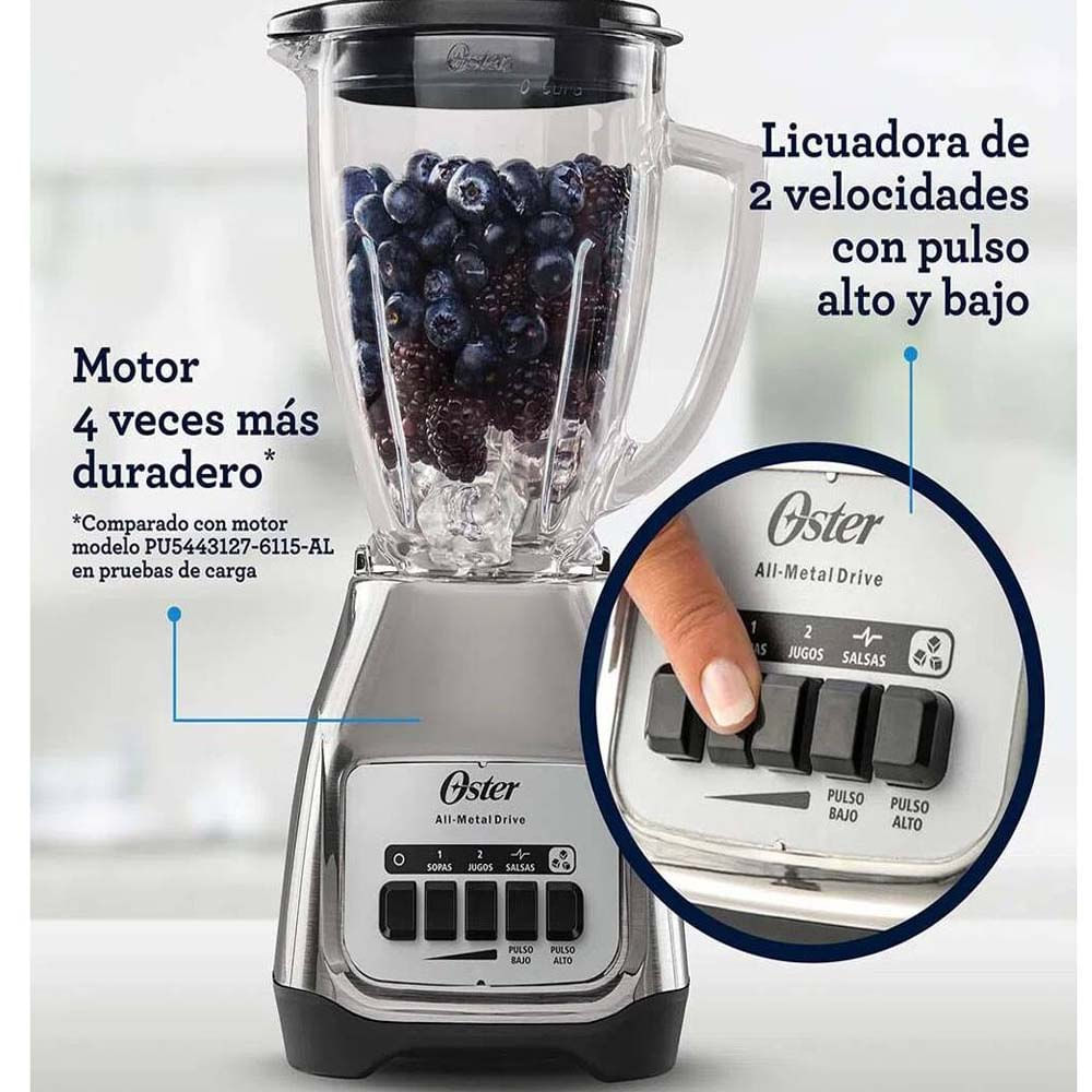 Licuadora Oster Blstkagnpb Tritura Hielo 1.5Lts 550 Watts - Promart Licuadora Oster Blstkagnpb Tritura Hielo 1.5Lts 550 Watts - Promart
