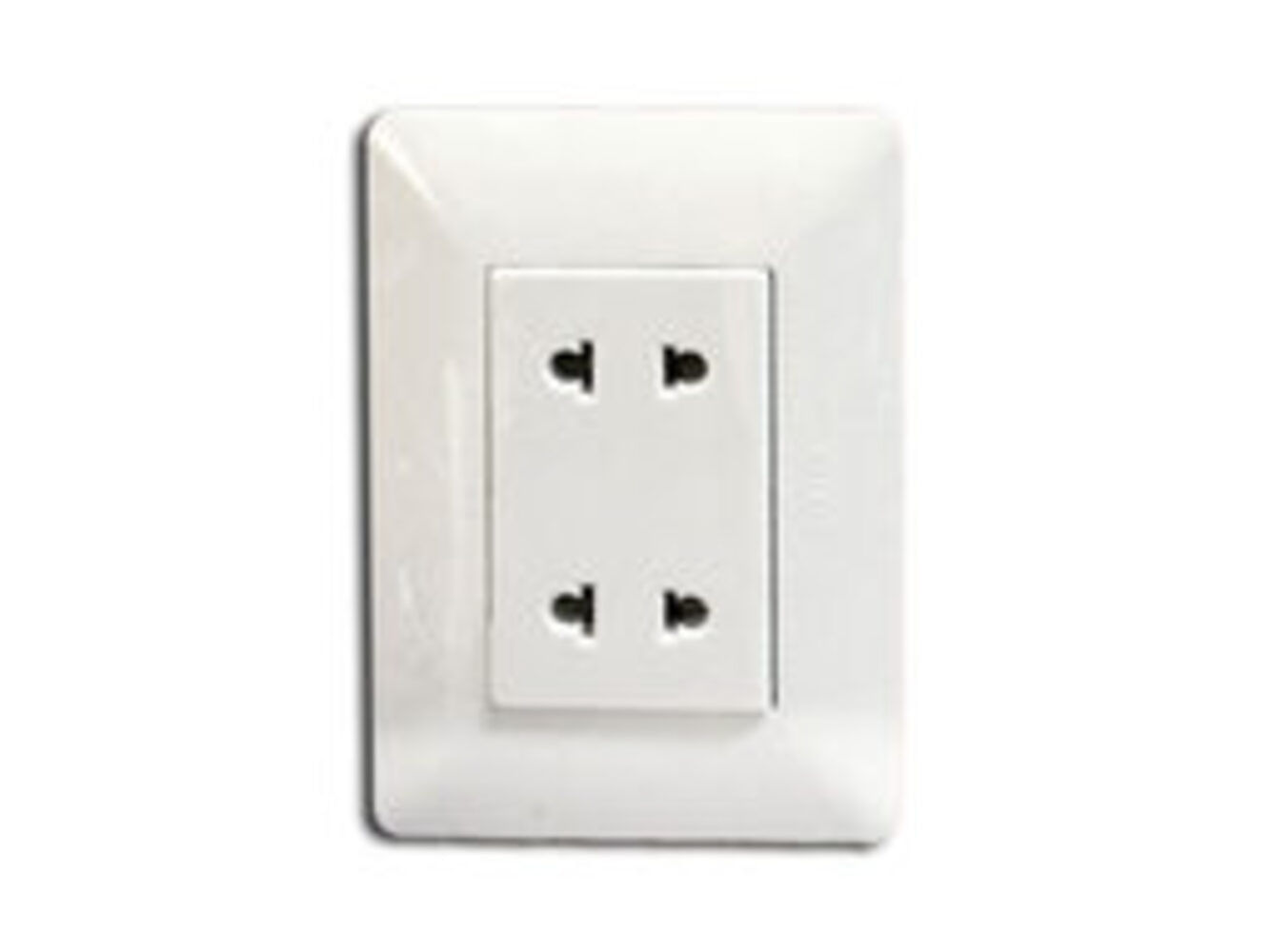 Tomacorriente Doble Universal 2 Polos BM1204 OPALUX