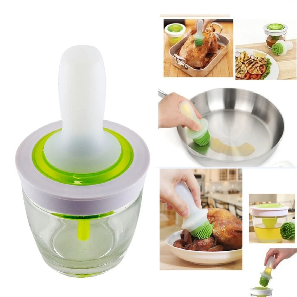 Aceitero con Pincel de Silicona