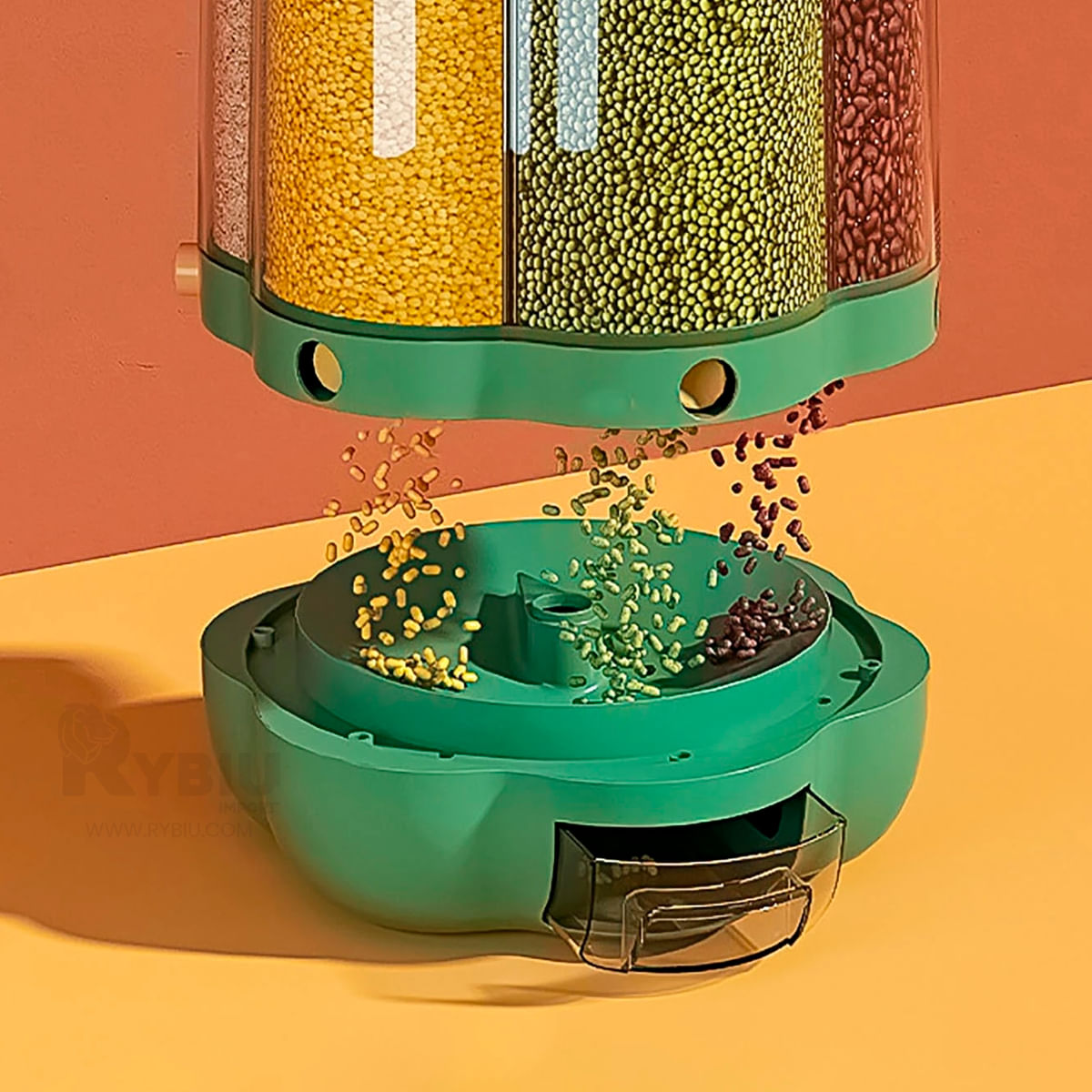 Dispensador Giratorio de Menestras Verde