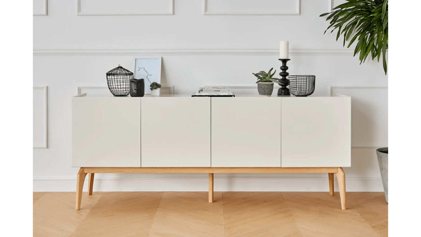 Aparador Contemporáneo Nina Blanco 200 cm