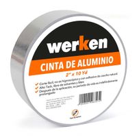 Cinta Aluminio Werken 2"" x 10 Yds