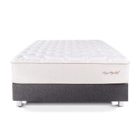 Cama Box Tarima PARAISO Royal Elizabeth Gris 2 Plazas +2 Almohadas Viscoelásticas