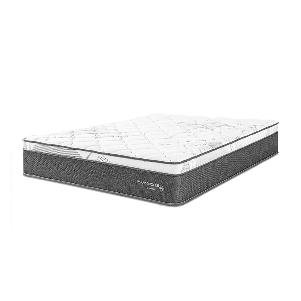 Colchón Paraíso Pocket Star 1.5 Plazas + 1 almohada + protector