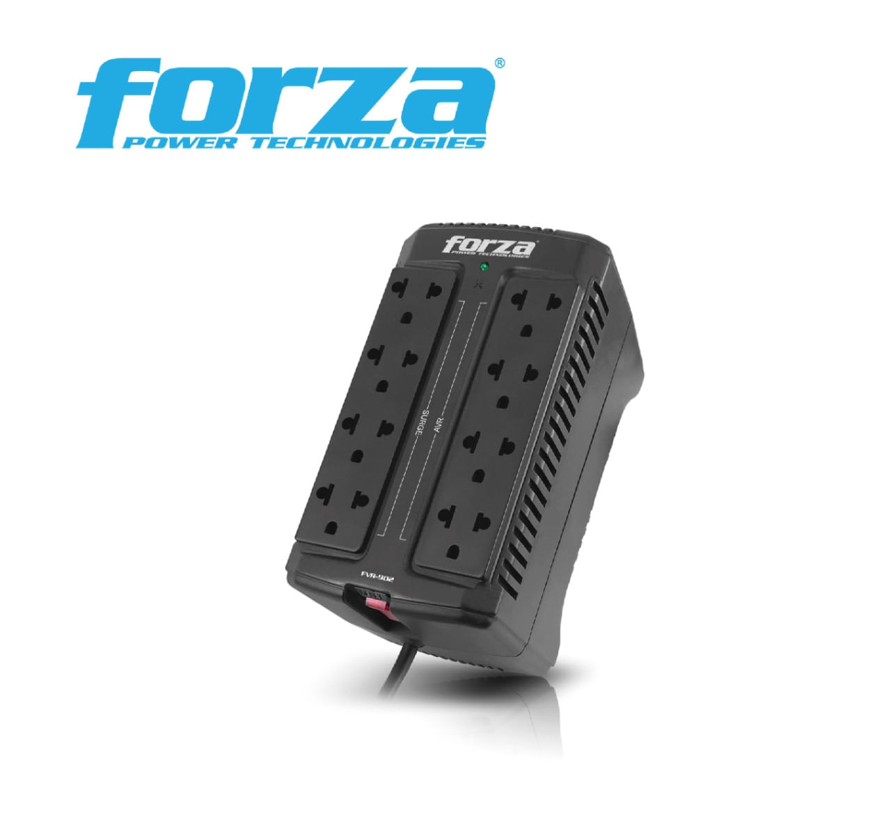 Estabilizador Forza 8 tomas - 450W - FVR-902