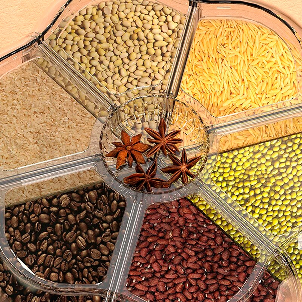 Giratorio Funcional de Menestras Blanco