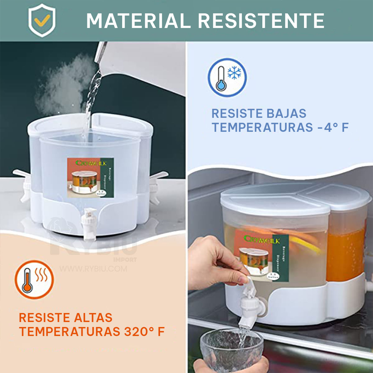 Tanque Giratorio Dispensador líquidos