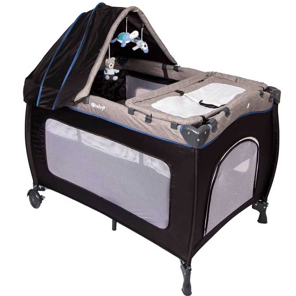 Cuna Corral Mecedora Sally Ebaby  EB716 AZ Azul