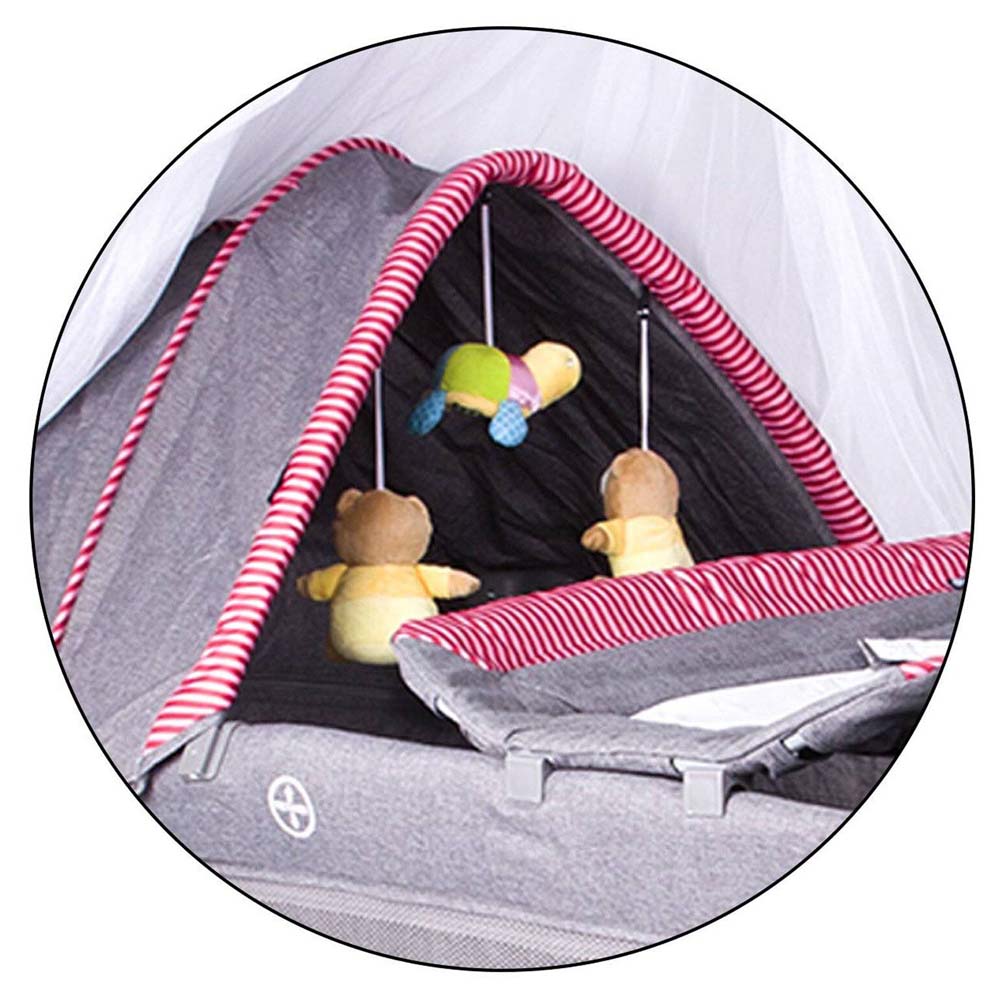 Cuna Corral Ebaby Mecedora Noa 780 Rojo