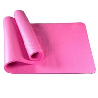 Mat de Yoga Pilates 10 mm con Elástico Portátil Generico  Rosado