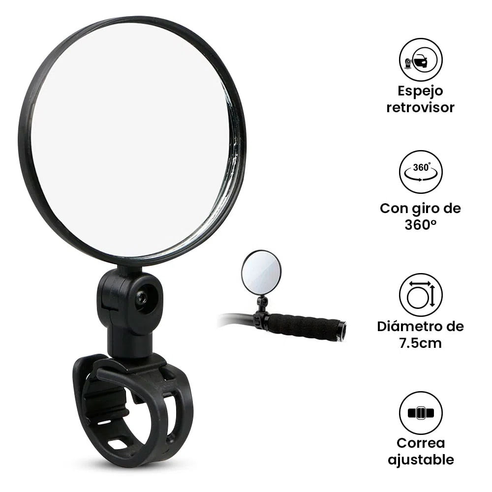 Espejo Retrovisor para Bicicleta