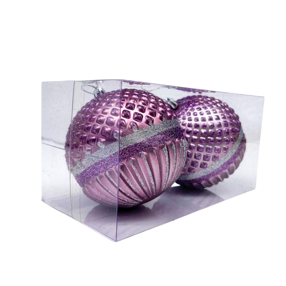 Set De 2 Bolas Navideñas  AB487 Floripa