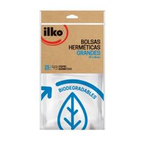 Bolsa Hermética Biodegradable Ilko 27x28cm Transparente