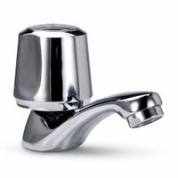 Llave de Lavatorio Italgrif Cancun Baja Plata Cromada