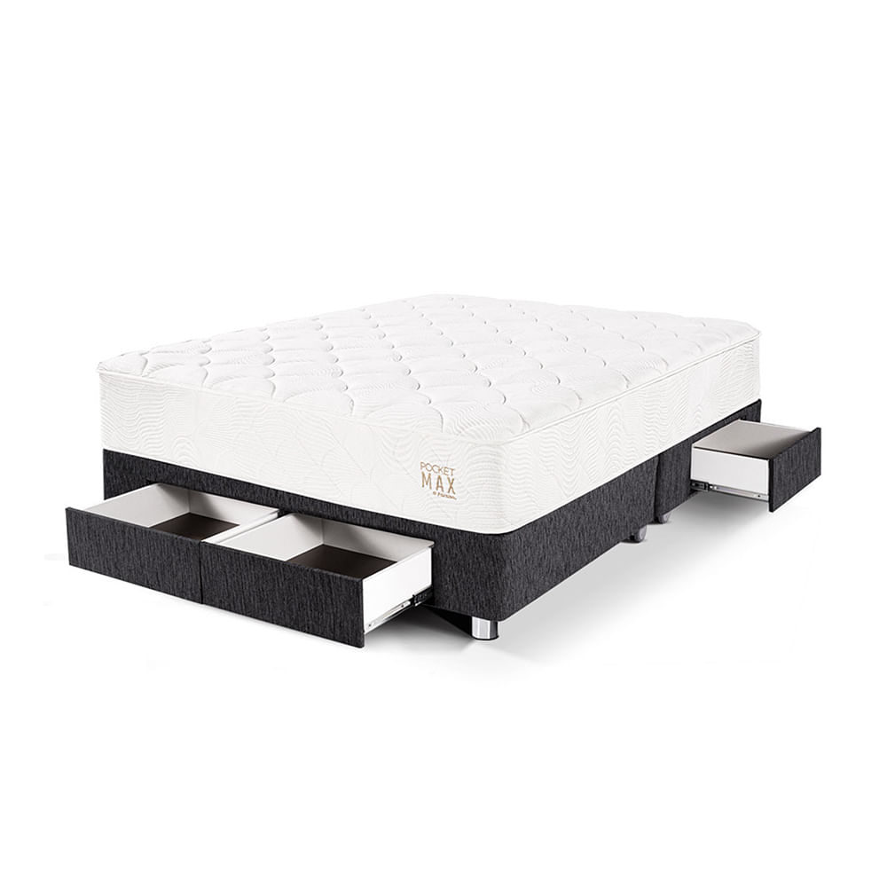 Cama PARAÍSO Pocket Queen Charcoal
