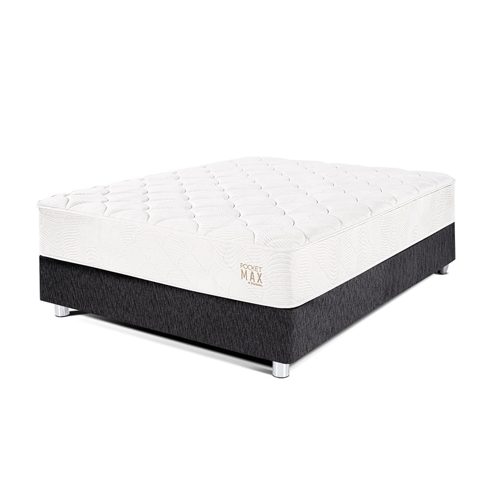 Cama PARAÍSO Pocket Max 2 Plazas Charcoal