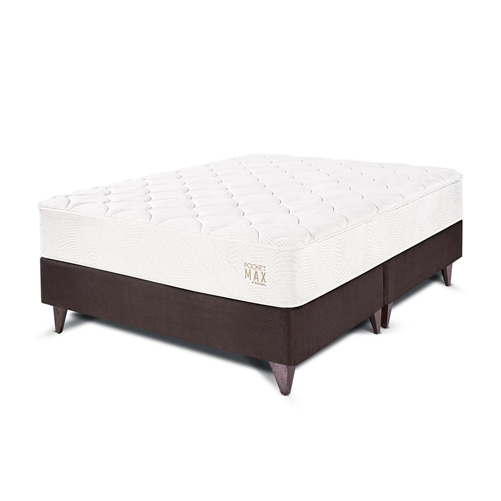 Cama Europea PARAÍSO Pocket Max King Chocolate