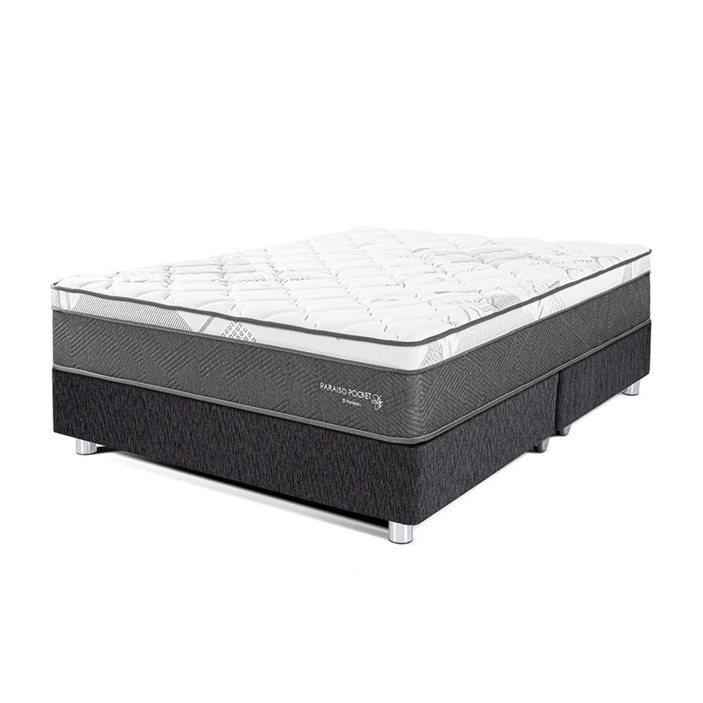 Cama Americana PARAISO Pocket Star Queen Charcoal