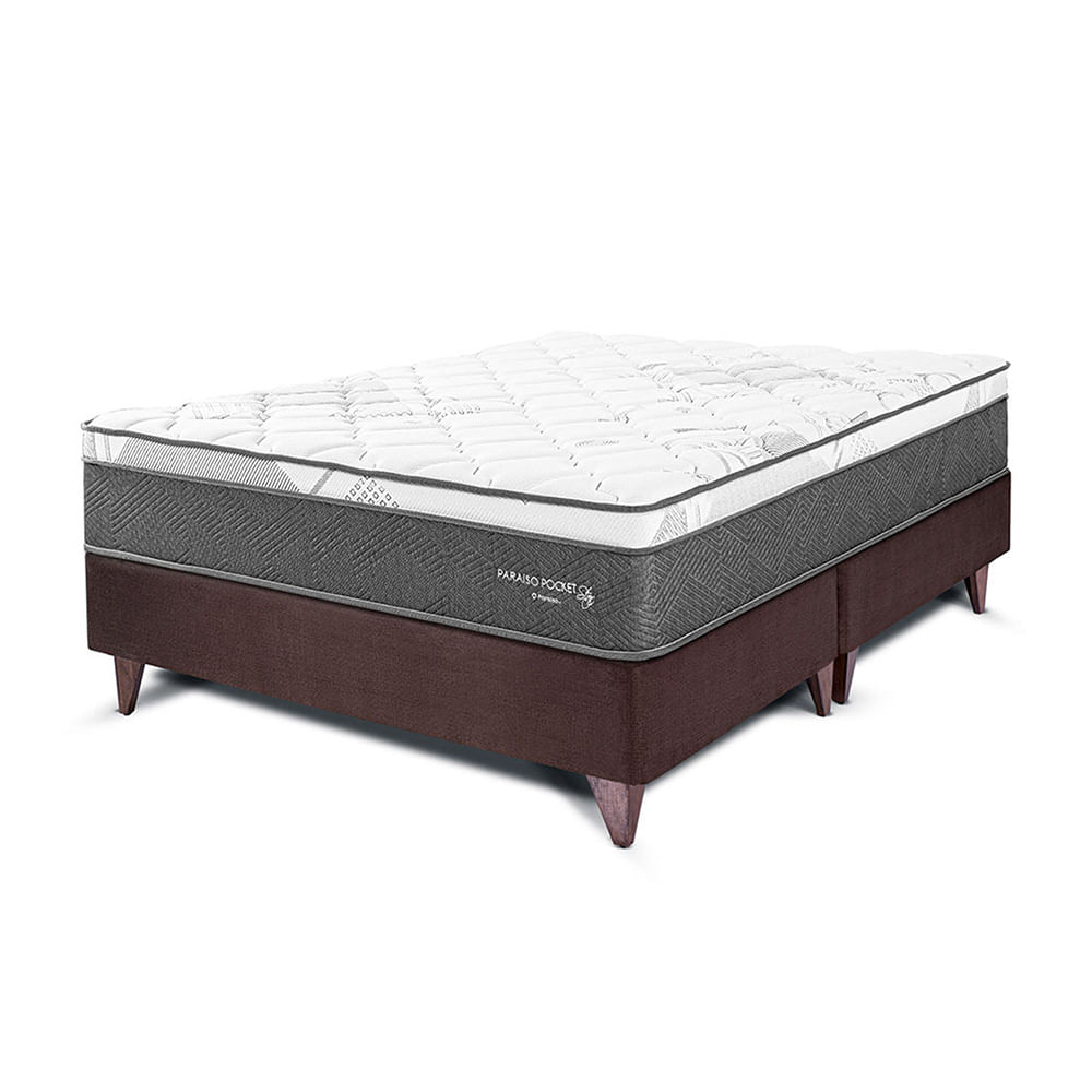 Cama Europea PARAISO Pocket Star King Chocolate